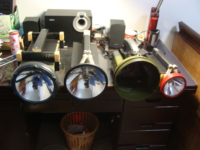 自制55w hid探照灯 氙气 - 科创