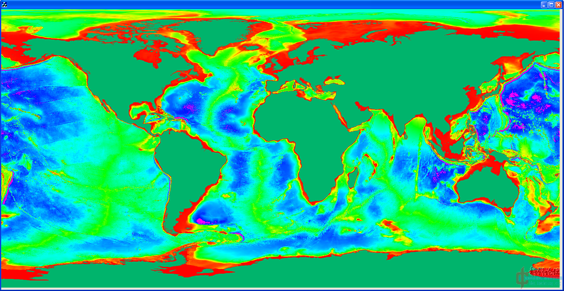 求地形图颜色渐变算法