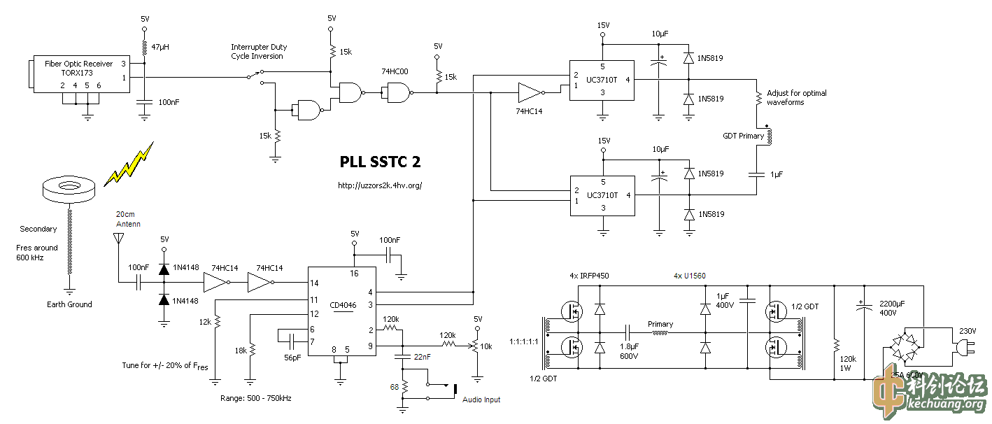 现有各种sstc电路图欢迎补充研究开发