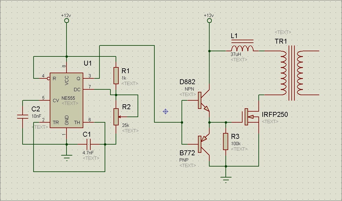 终于出弧了ne555推高压包